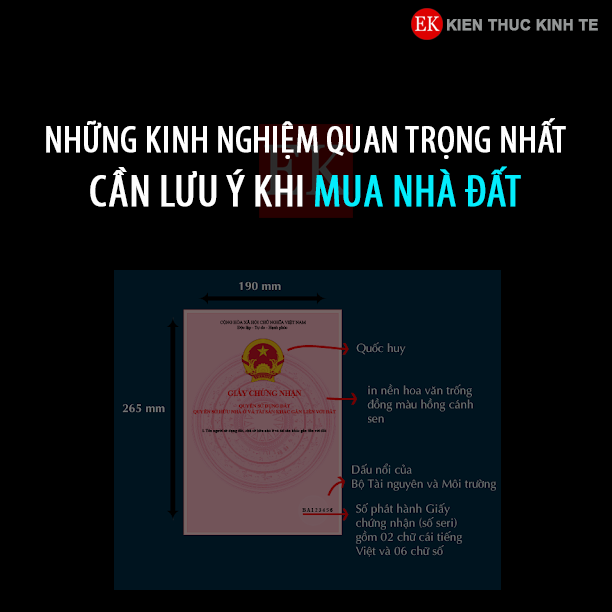 NHỮNG KINH NGHIỆM QUAN TRỌNG NHẤT CẦN LƯU Ý KHI MUA NHÀ ĐẤT