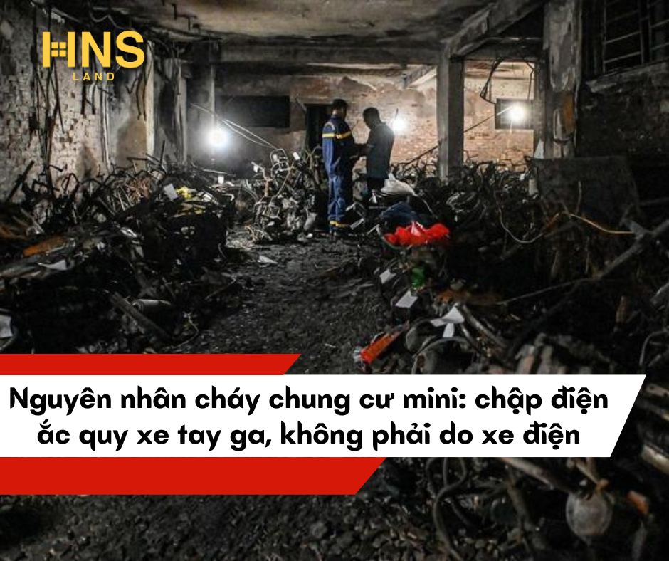 CÔNG BỐ NGUYÊN NHÂN VỤ CHÁY CHUNG CƯ MINI Ở KHƯƠNG HẠ (HÀ NỘI) : DO CHẬP ĐIỆN ÁC QUY XE TAY GA CHỨ KHÔNG PHẢI DO XE ĐIỆN