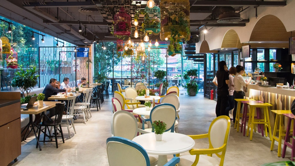 Không gian xanh mát tại Én Tea House